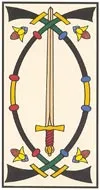 Tarot card-three of swords