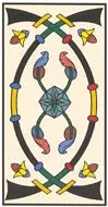 Card of the tarot, two of Swords