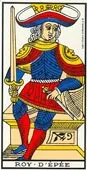 Tarot card, king of spades