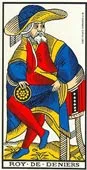 Tarot card, king of Hearts