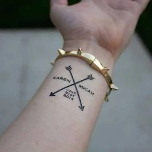 Tattoos with names, tips, and 100 images for inspiration