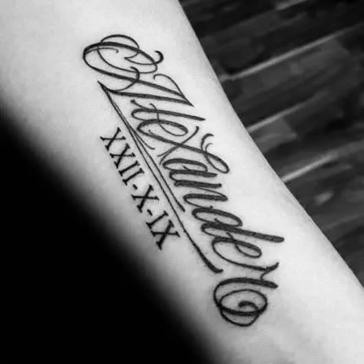 Tattoos with names, tips, and 100 images for inspiration