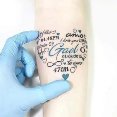 Tattoos with names, tips, and 100 images for inspiration