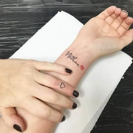 Tattoos with names, tips, and 100 images for inspiration