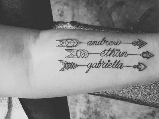 Tattoos with names, tips, and 100 images for inspiration