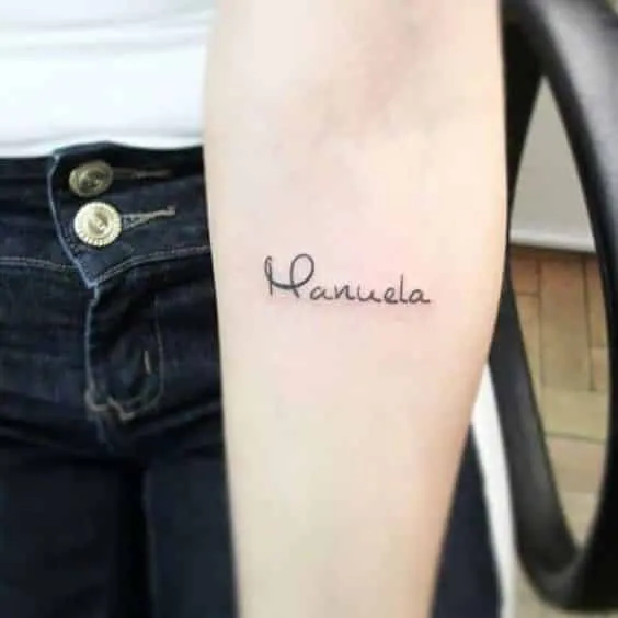 Tattoos with names - and Where to tattoo-style-letter-and 100-inspiration