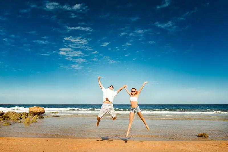 married couple with a quota of a honeymoon in brazil