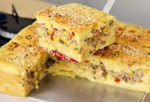 torta de sardinha de liquidificador