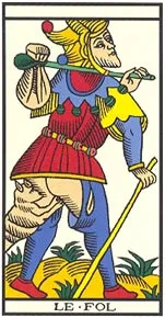 The Fool card in the Tarot deck