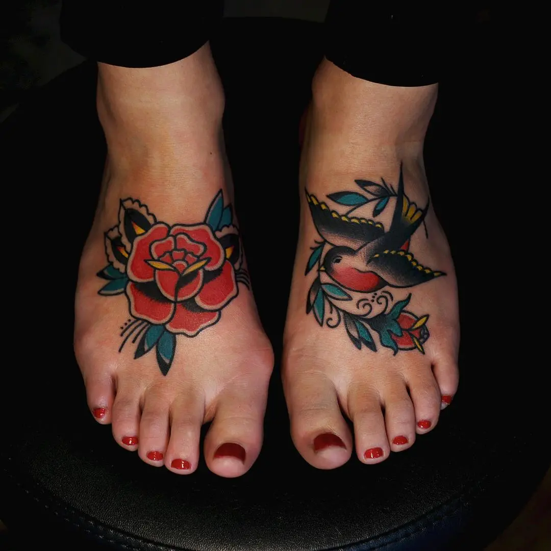 We've selected more than 100 of the photos of tattoo on foot for you