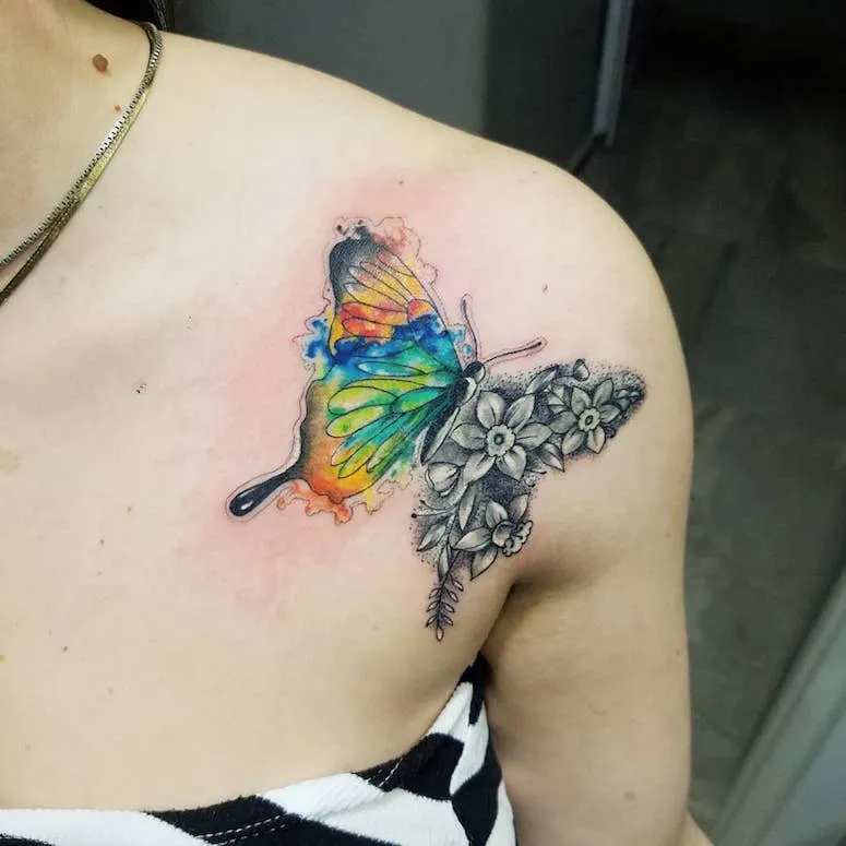100 pictures of tattoo women's shoulder to get you in the groove