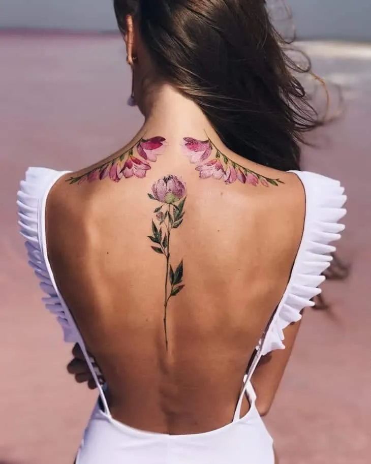 More than 60 tips from a tattoo on the back for you to get inspired