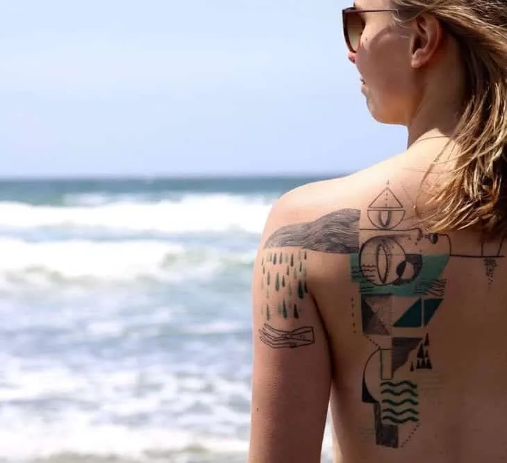 More than 60 tips from a tattoo on the back for you to get inspired