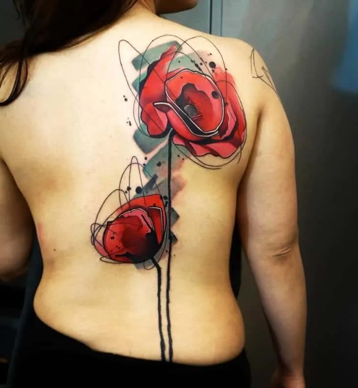 More than 60 tips from a tattoo on the back for you to get inspired