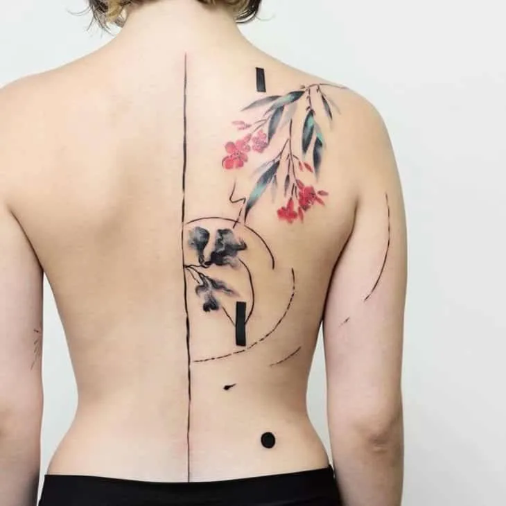 More than 60 tips from a tattoo on the back for you to get inspired