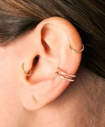 Ear piercing, curiosities + 51 images of inspiration