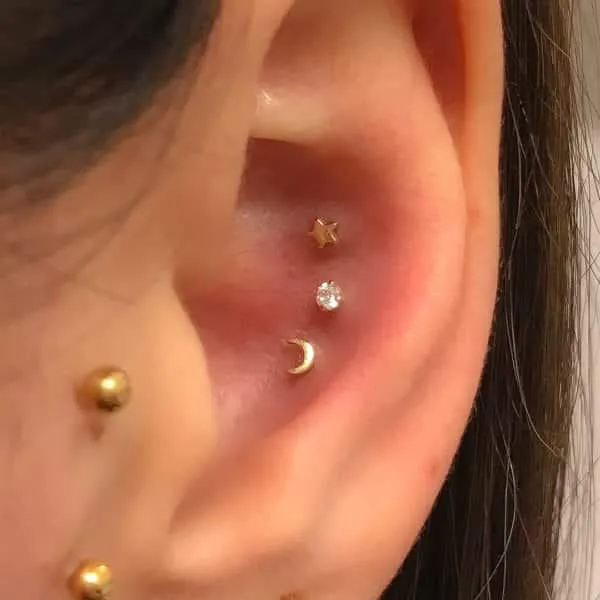 Ear piercing, curiosities + 51 images of inspiration