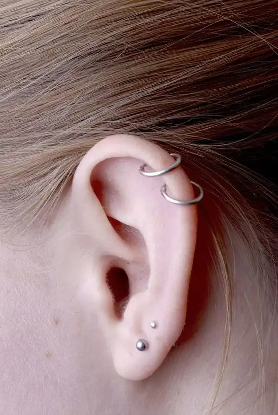 Ear piercing, curiosities + 51 images of inspiration