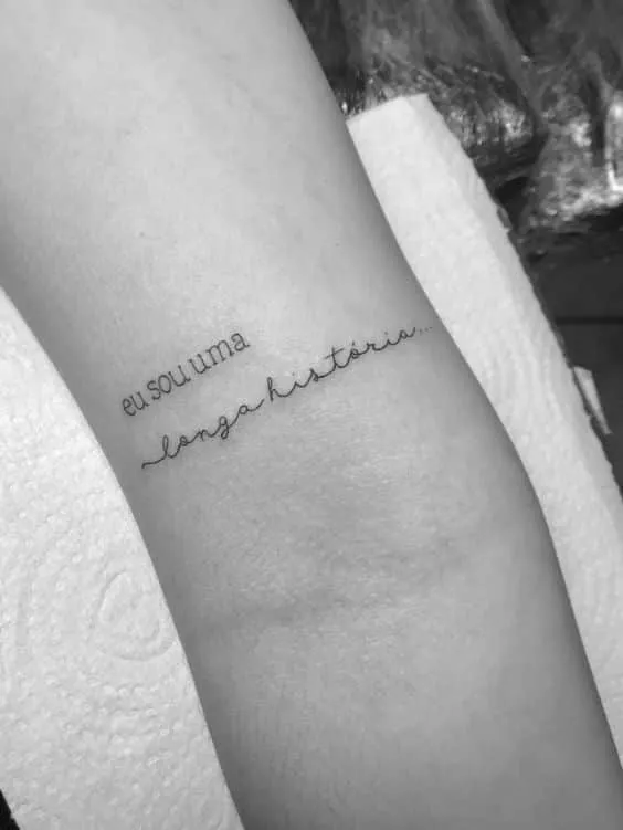 Phrase tattoos: creative inspirations and meanings