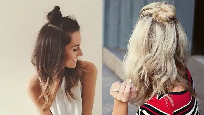 Bun - 10 hairstyles that will help you to get away from the heat